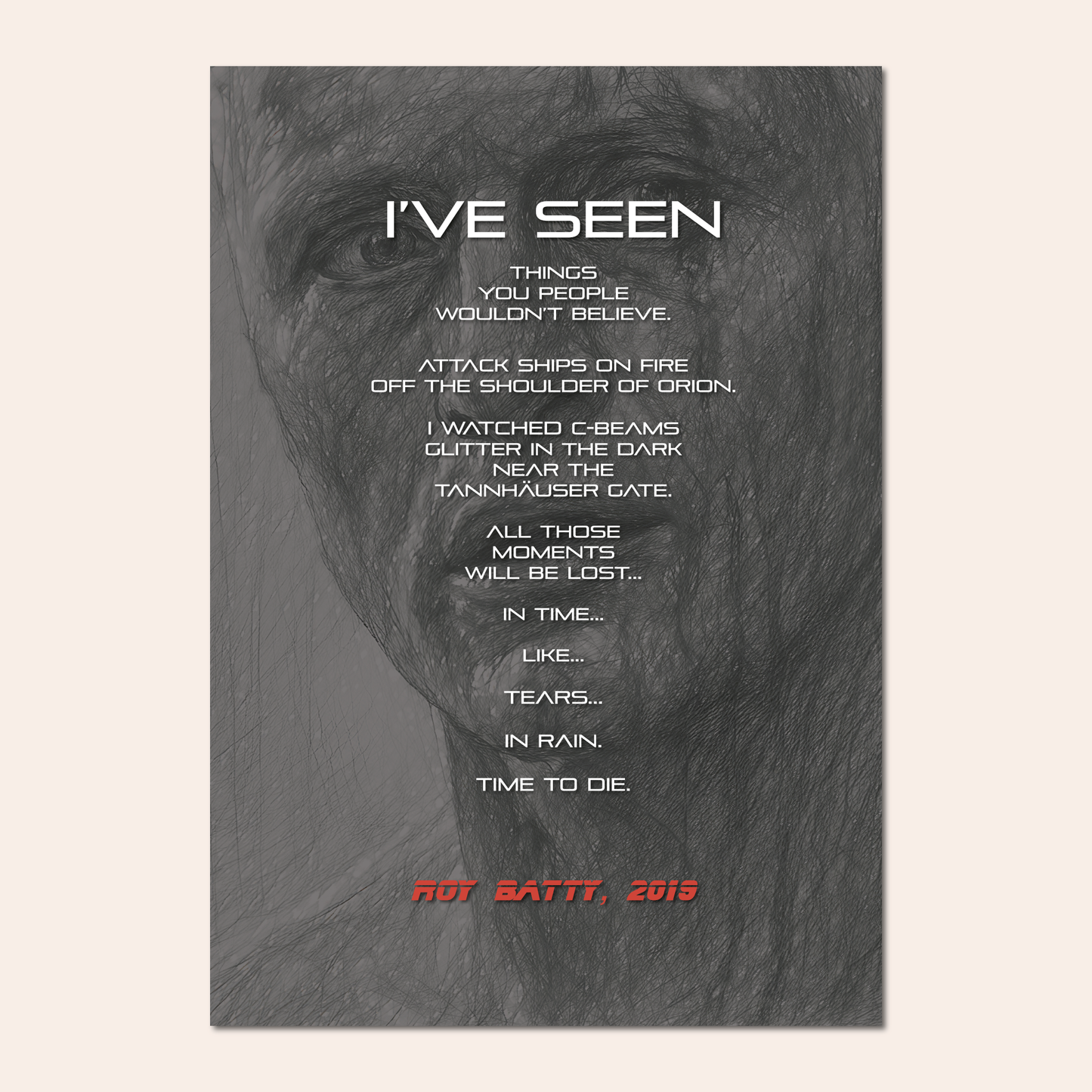 Tears in Rain Monologue (Blade Runner) - Pierre Fauvet