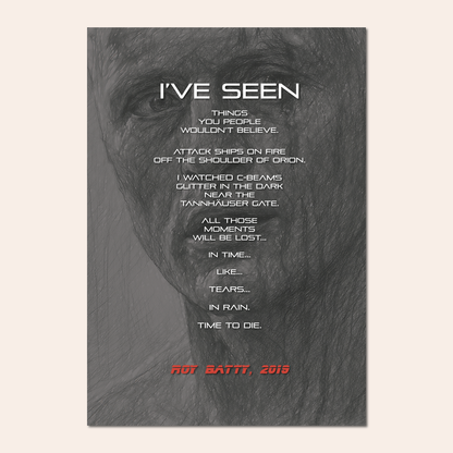 Tears in Rain Monologue (Blade Runner) - Pierre Fauvet