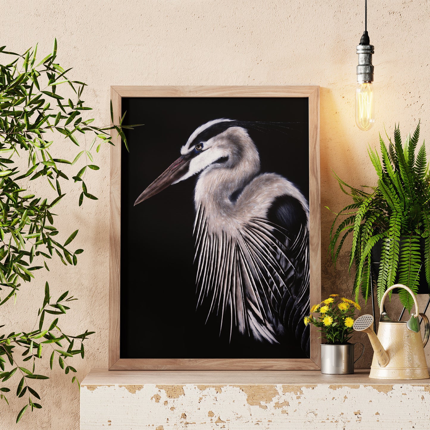 Le héron - Ady's Art