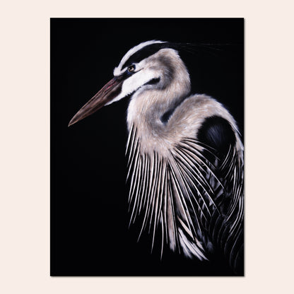Le héron - Ady's Art