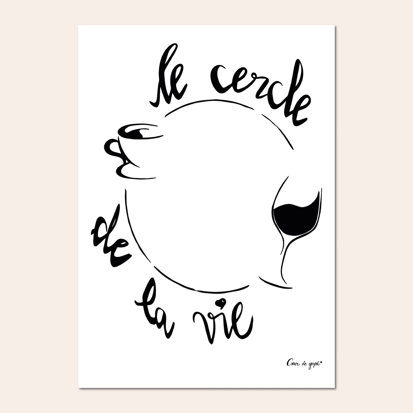 Le cercle de la vie  - Cœur de graph
