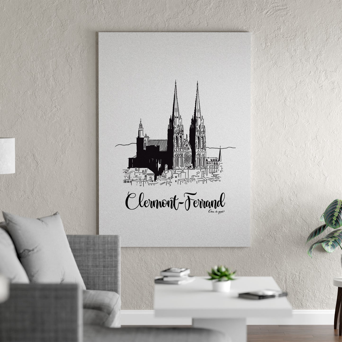 Clermont-Ferrand : la cathédrale - Cœur de graph