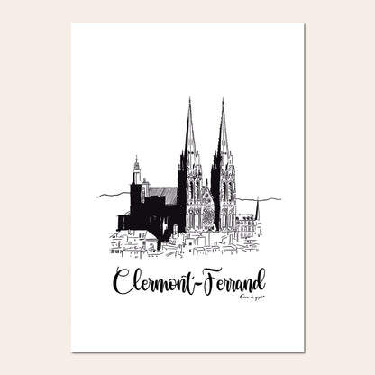 Clermont-Ferrand : la cathédrale - Cœur de graph