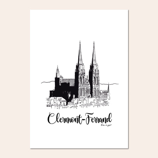 Clermont-Ferrand : la cathédrale - Cœur de graph