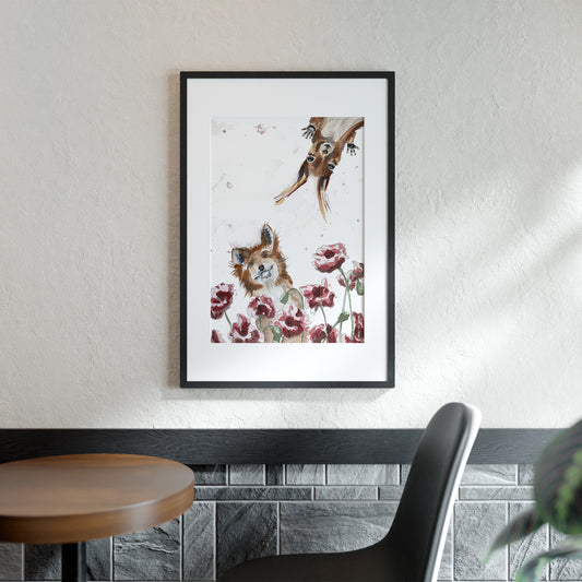 Écureuil et renard - Cœur de graph