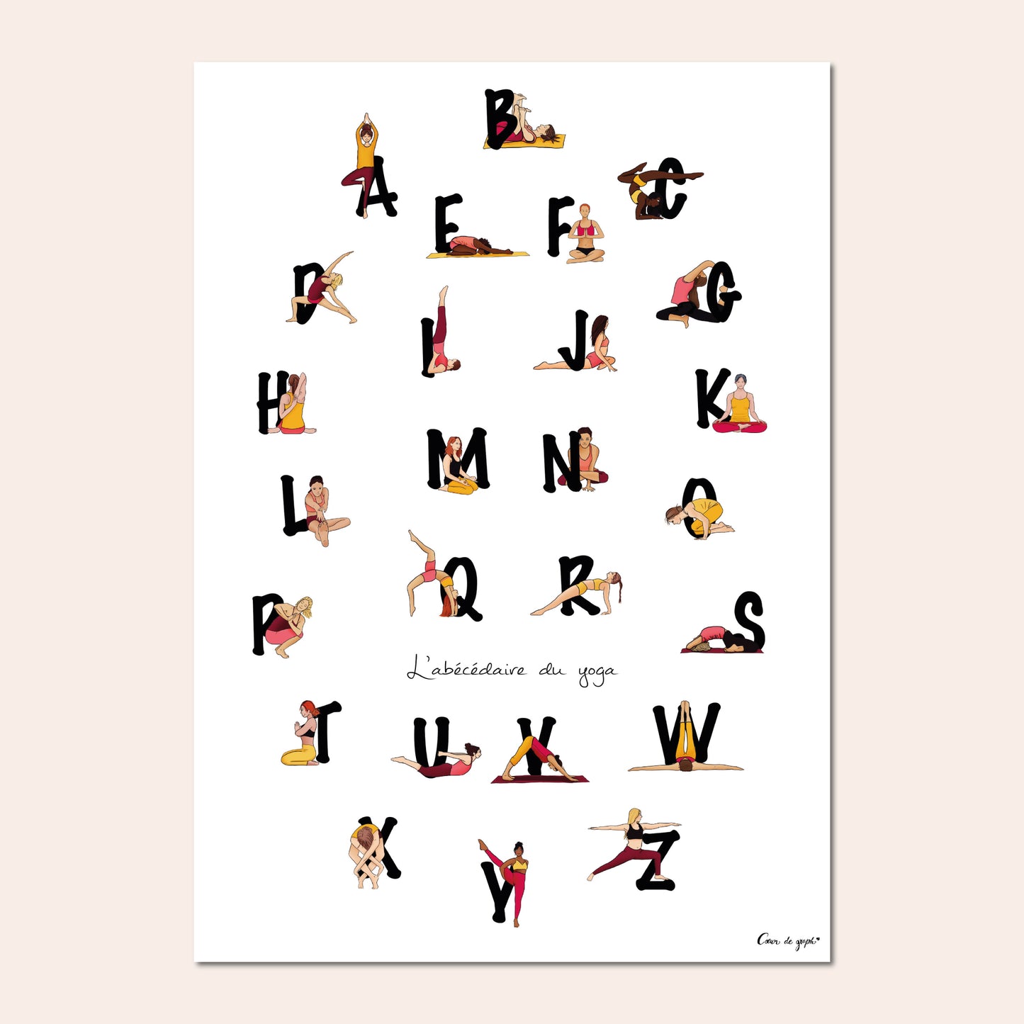 Abécédaire du yoga - Cœur de graph