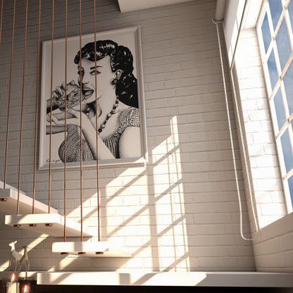 La pin-up - Cœur de graph