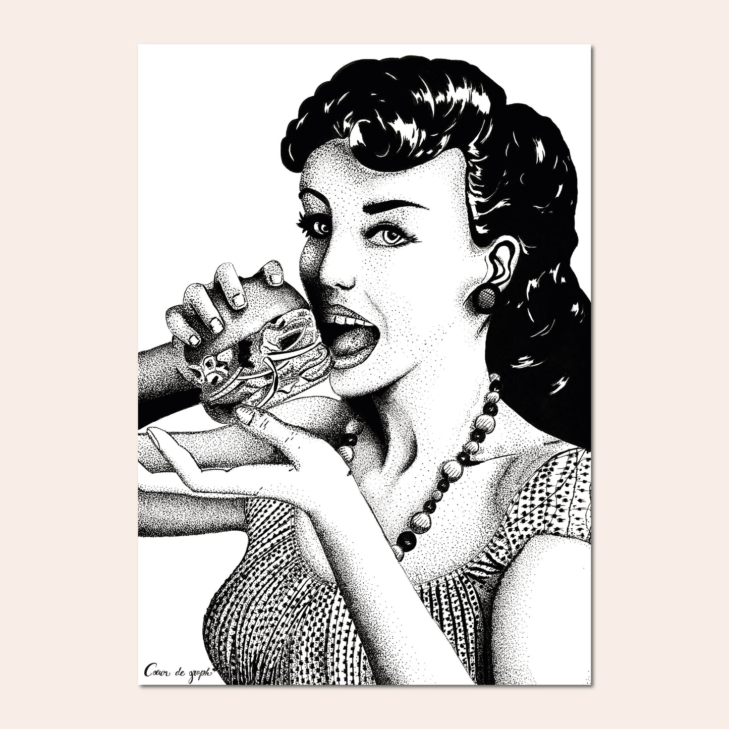 La pin-up - Cœur de graph