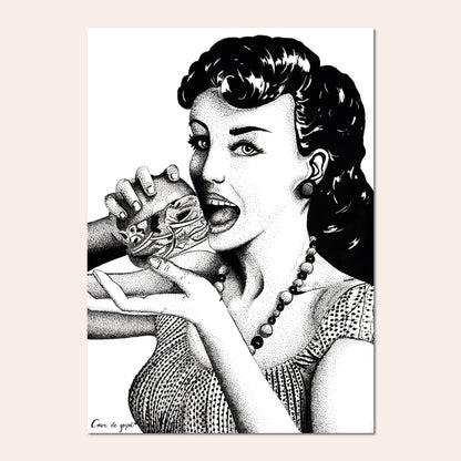 La pin-up - Cœur de graph