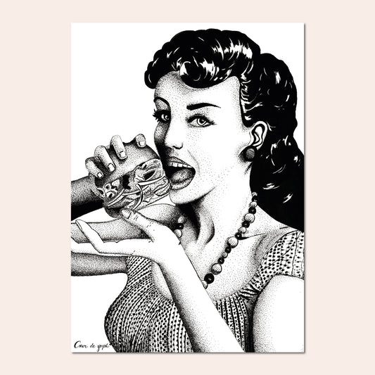 La pin-up - Cœur de graph